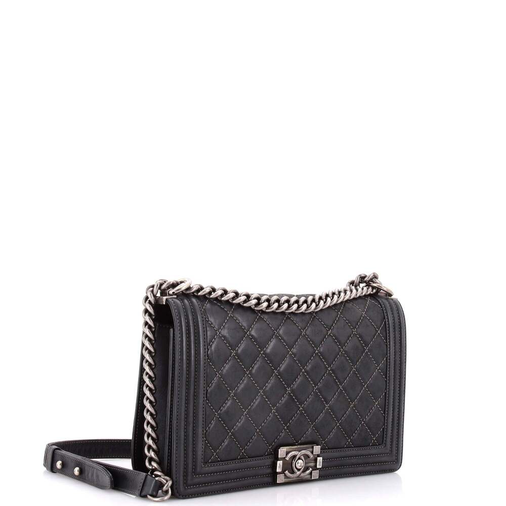 Chanel Boy Flap Bag Quilted Lambskin #246446C43B - Picture 2 of 8